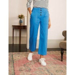 Boden Beaufort Button Fly Pants in Bold Blue Womens 14R